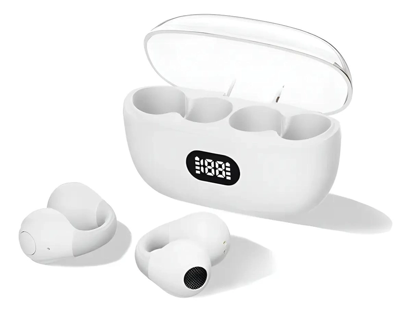 AUDIFONOS DEPORTIVOS INALAMBRICOS ABIERTOS COLOR BLANCO - 1