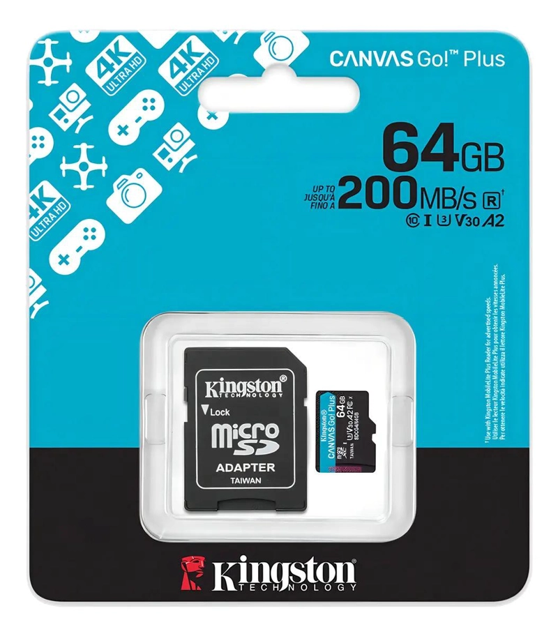 TARJETA DE MEMORIA 64GB CANVAS GO! PLUS KINGSTON - 4