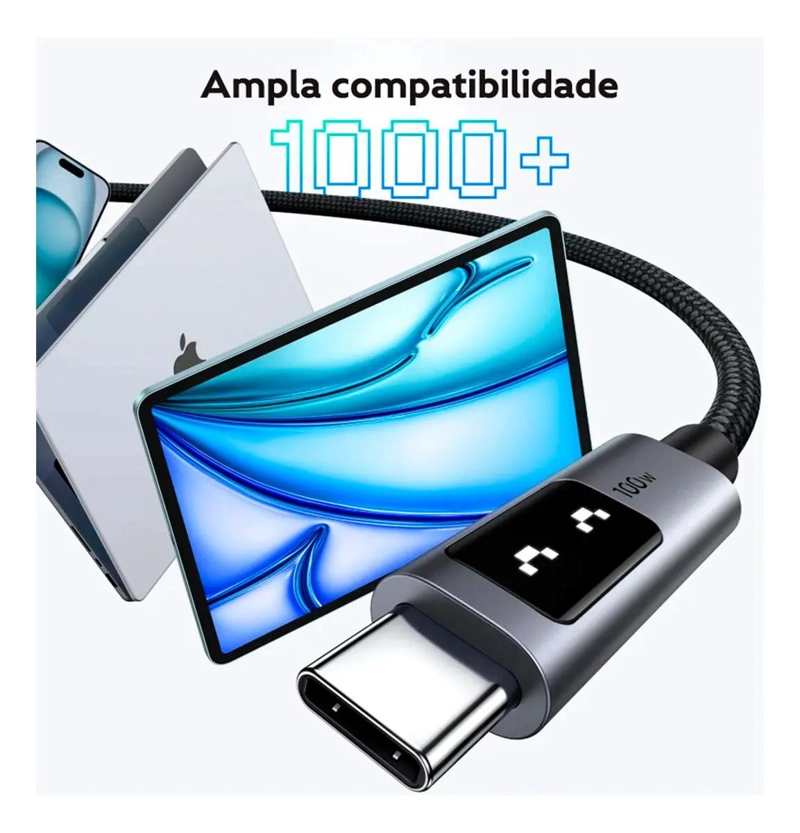 CABLE USB TIPO C NEGRO DE ALTA VELOCIDAD - 3