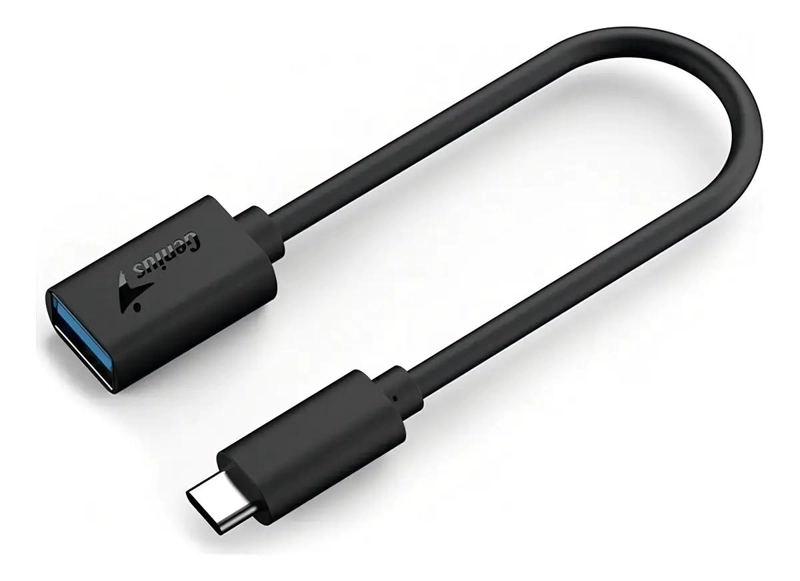 GENÉRICO ADAPTADOR USB-C A USB-A 21 CM COLOR NEGRO