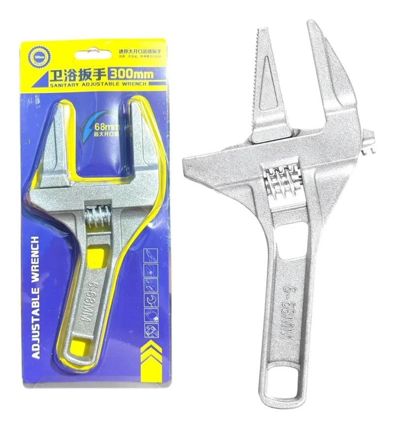 LLAVE FRANCESA GRIS MATE 6 A 68 MM - 1