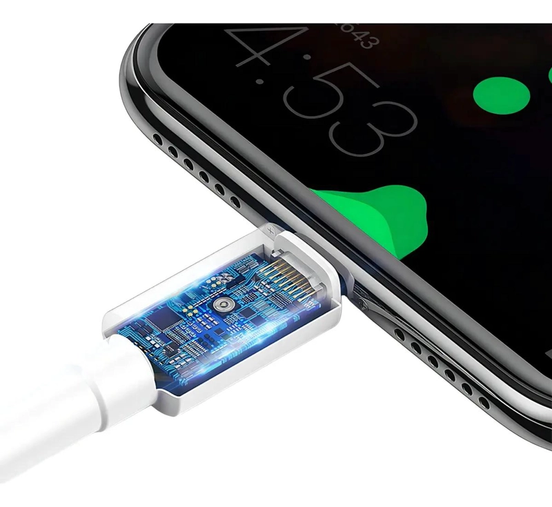 CABLE FLEXIBLE TIPO C BLANCO PARA IPHONE 15 PLUS Y 15 - 2