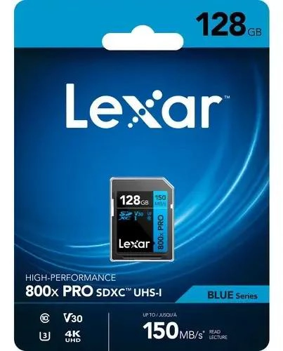 TARJETA DE MEMORIA SDXC 128GB 800X PRO V30 - 4