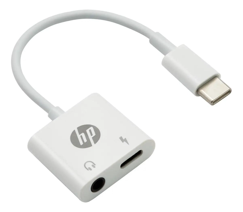 ADAPTADOR USB-C A USB-C Y JACK 3,5MM BLANCO - 2