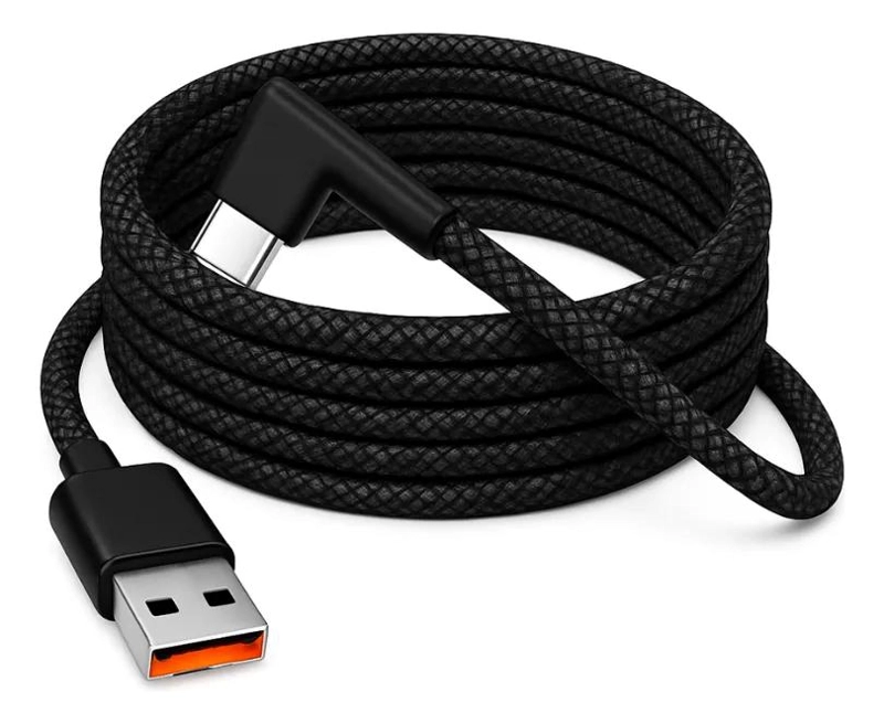 GENÉRICO CABLE DE CARGA RAPIDA TIPO C 90° TRENZADO 2 METROS