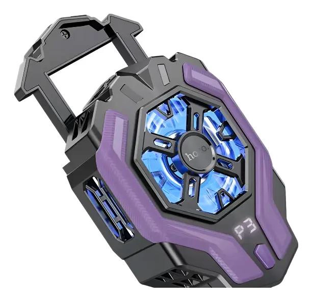 ENFRIADOR GAMER RGB PARA CELULAR GM26 GRIS Y PURPURA - 5