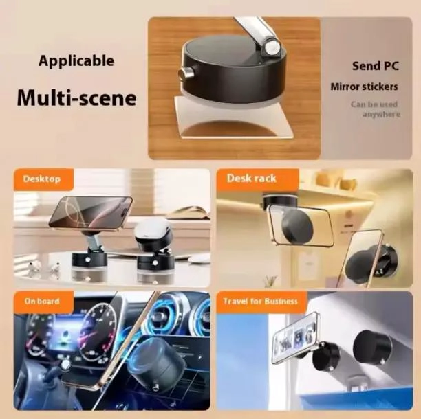 SOPORTE MAGNE TICO PARA TELE FONO CON VENTOSA 360° - 5