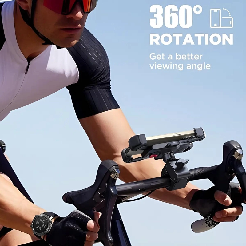 SOPORTE PARA TELE FONO DE MOTOCICLETA CON ROTACION 360° - 2