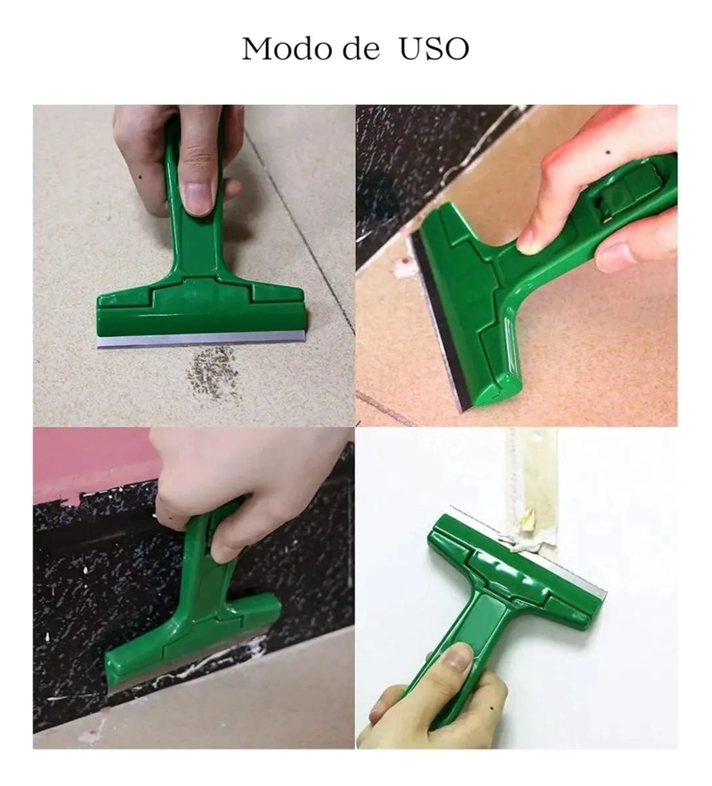 RASPADOR DE VIDRIO Y SUPERFICIES CON MANGO ANTIDESLIZANTE - 7