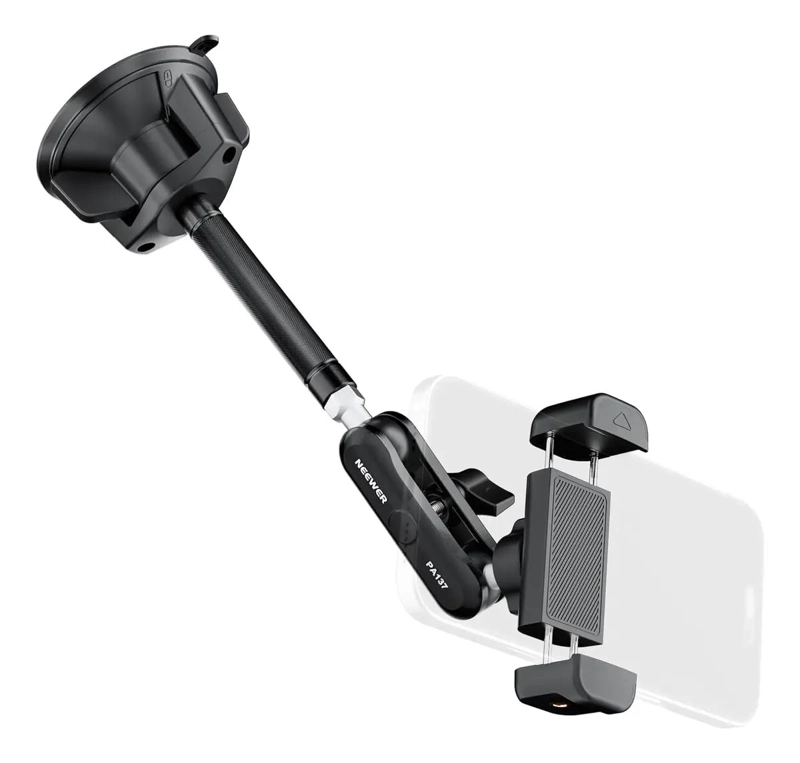 SOPORTE DE CELULAR PARA COCHE CON VENTOSA GIRATORIA - 1