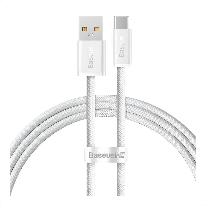 GENÉRICO CABLE USB C PARA CARGA RAPIDA 5A 1 METRO BLANCO