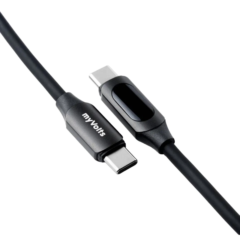 GENÉRICO CABLE USB-C A USB-C 1M CON PANTALLA LCD Y 100W