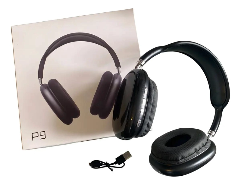 AURICULARES INALAMBRICOS GAMER P9 PLUS NEGRO - 1