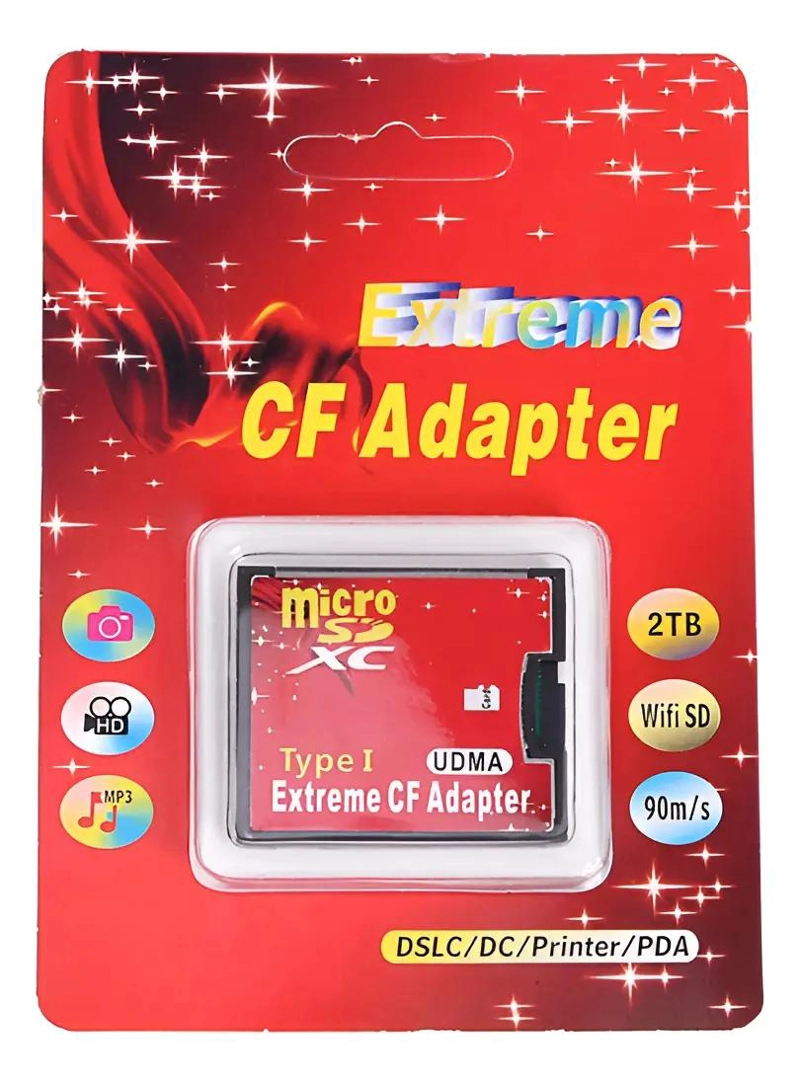 GENÉRICO ADAPTADOR MICRO SD A COMPACT FLASH ALTA VELOCIDAD