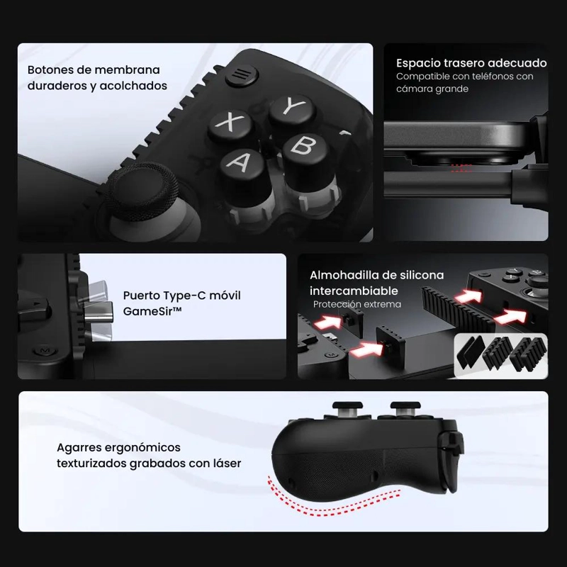MANDO GAMER X5 LITE TIPO C PARA ANDROID E IPHONE - 4
