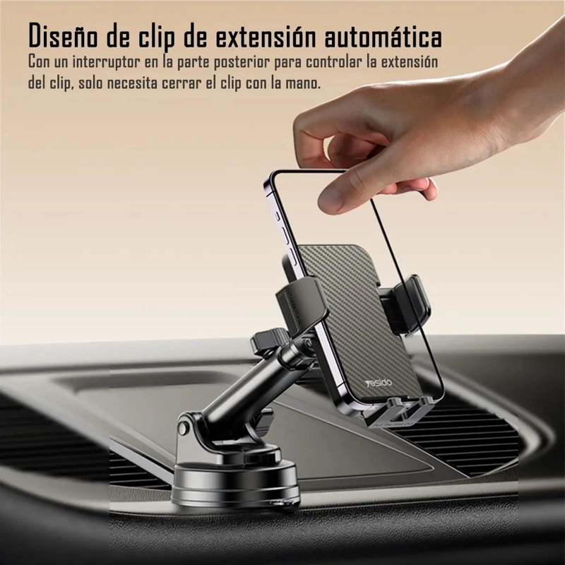 SOPORTE DE CLIP PARA CELULAR YESIDO C173 - 5