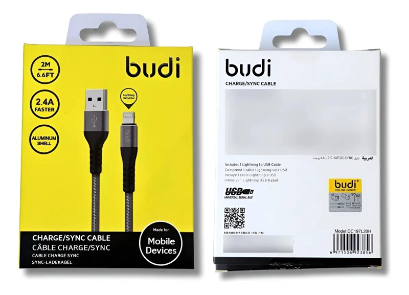 GENÉRICO CABLE USB A LIGHTNING REFORZADO 2M PARA IPHONE