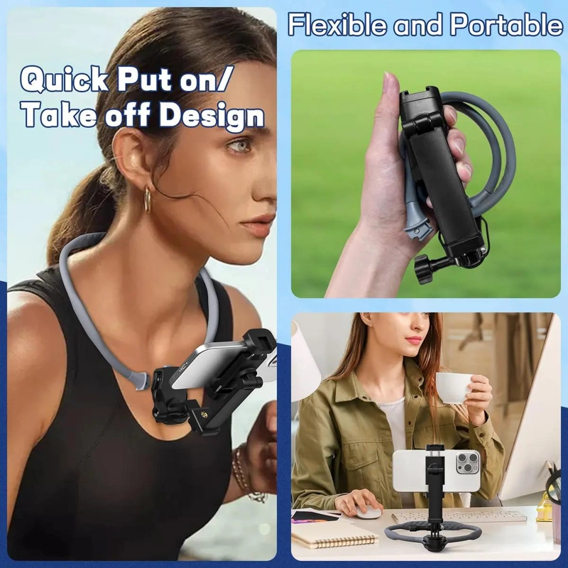 SOPORTE AJUSTABLE PARA CELULAR EN CUELLO Y PECHO - 3