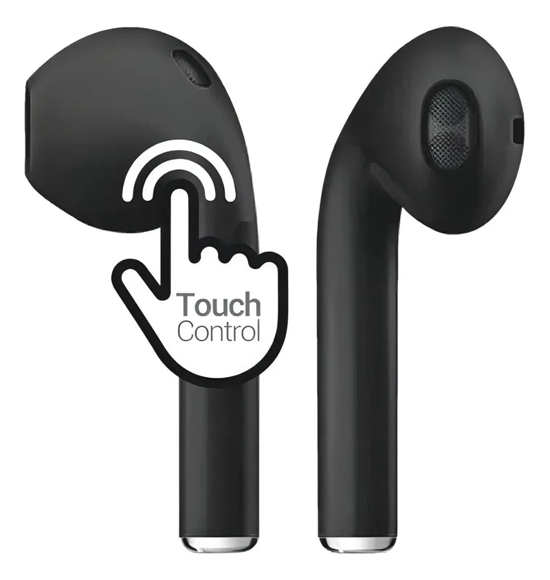 AUDIFONOS BLUETOOTH TOUCH NEGRO CON CONTROL TACTIL - 1
