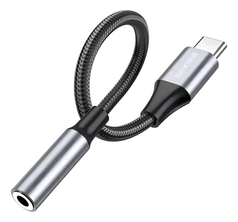 ADAPTADOR USB-C A JACK 3.5MM NEGRO PARA ANDROID - 3