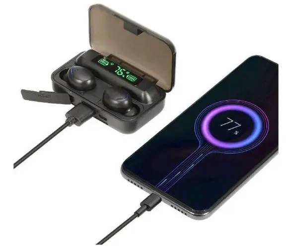 AUDIFONOS IN-EAR GAMER INALAMBRICOS TWS F9-5 NEGRO - 3