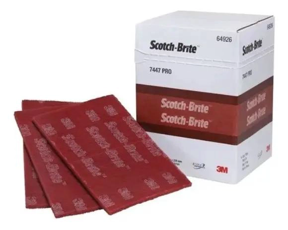 PAÑO ABRASIVO SCOTCH BRITE 7447 PRO PARA INOXIDABLE - 1