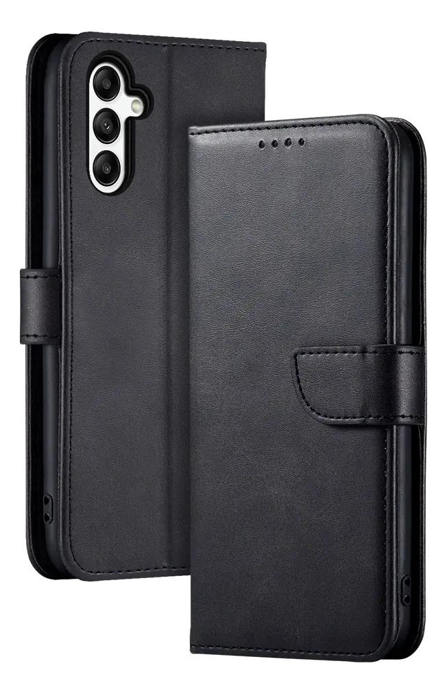 GENÉRICO CARCASA FLIPCOVER PREMIUM ELEGANTE PARA SAMSUNG NEGRO