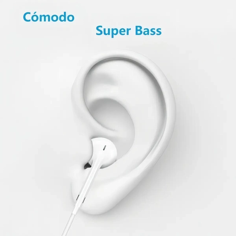 AUDIFONOS MANOS LIBRES COMPATIBLES CON IPHONE - 2