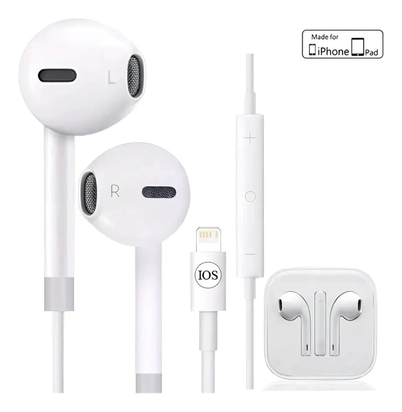 AUDIFONOS MANOS LIBRES COMPATIBLES CON IPHONE - 4