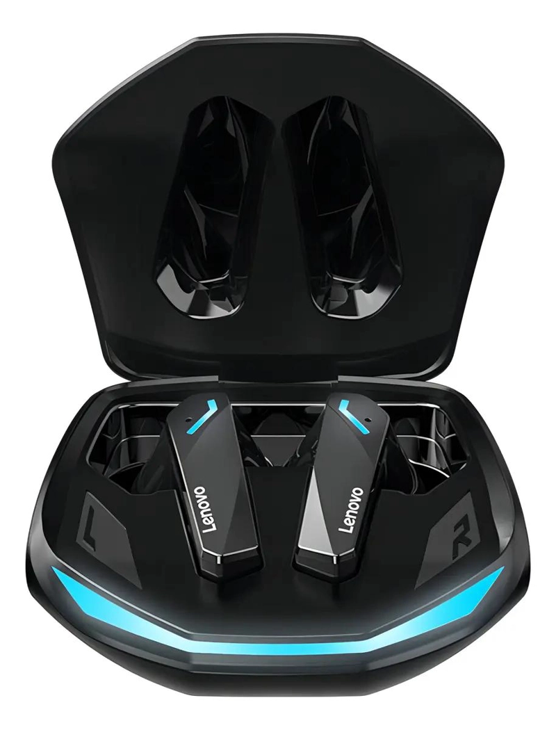 AUDIFONOS INALAMBRICOS GAMING DEPORTIVOS COLOR NEGRO - 2