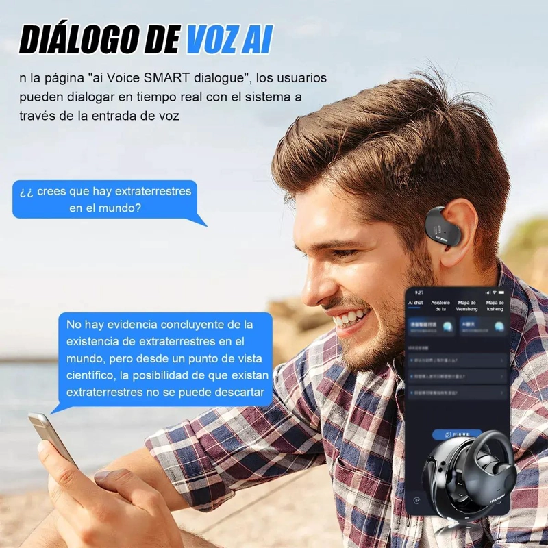 TRADUCTOR DE IDIOMAS CON AURICULARES BLUETOOTH - 4