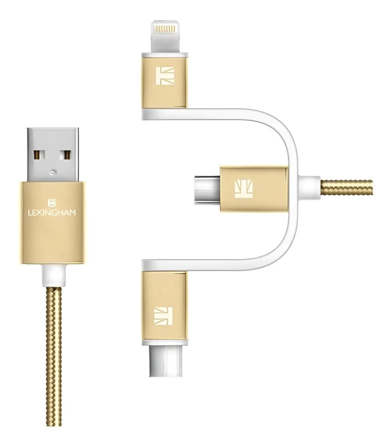 GENÉRICO CABLE USB-A A MICRO USB, USB-C Y LIGHTNING