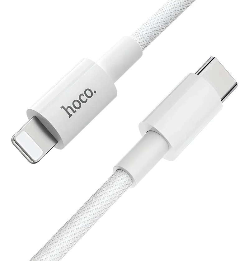 GENÉRICO CABLE LIGHTNING A USB PD PARA IPHONE BLANCO