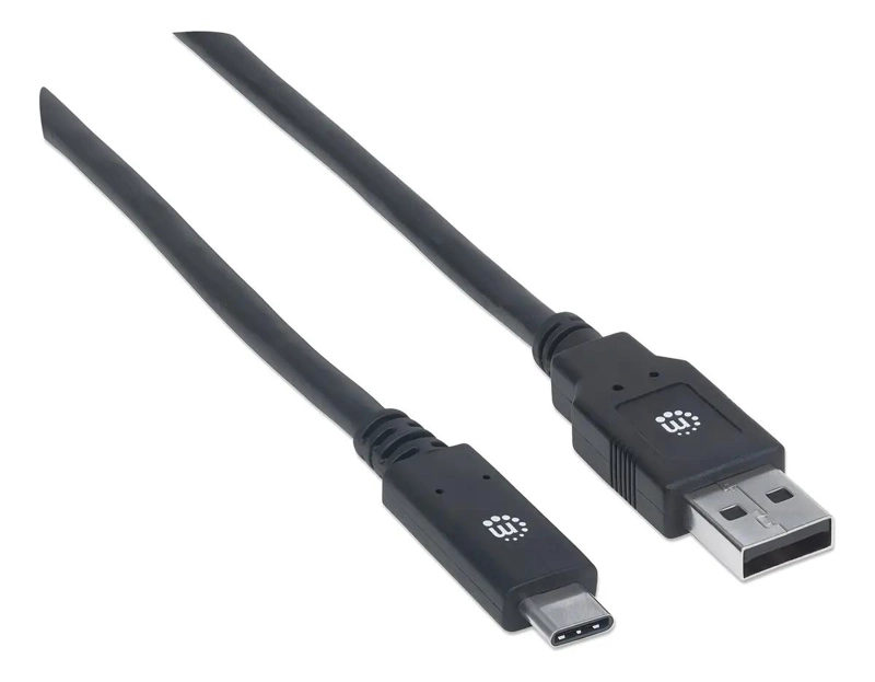 GENÉRICO CABLE USB TIPO C A USB 3.0 DE 2 METROS NEGRO