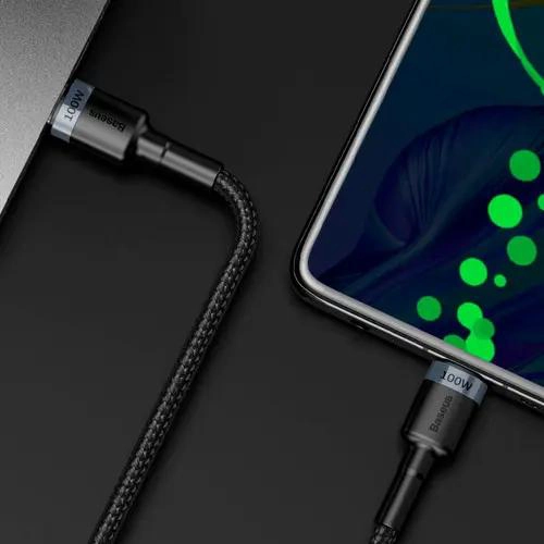 CABLE USB TIPO-C A TIPO-C 100W 2M NEGRO - 2