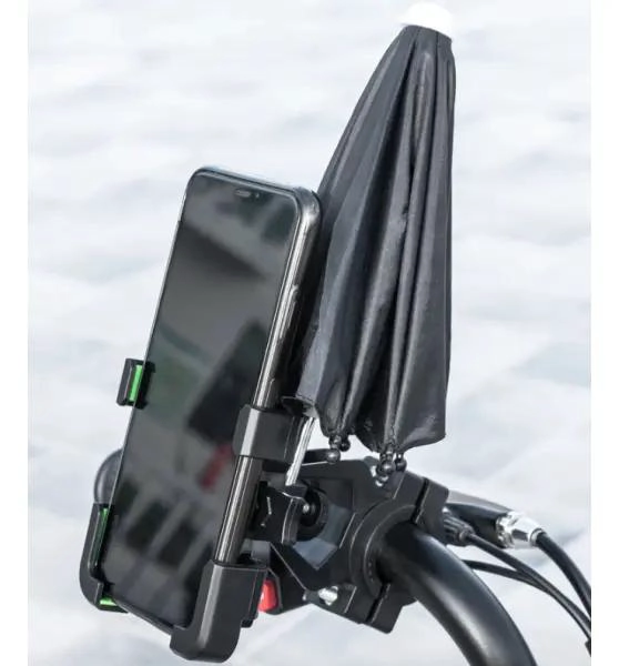 SOPORTE PARA CELULAR CON PARAGUAS PARA MOTO O BICICLETA - 4