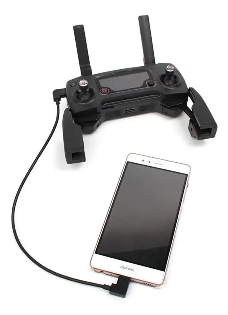 CABLE OTG MICRO USB A TIPO C 30CM 90° PARA DRONE - 2