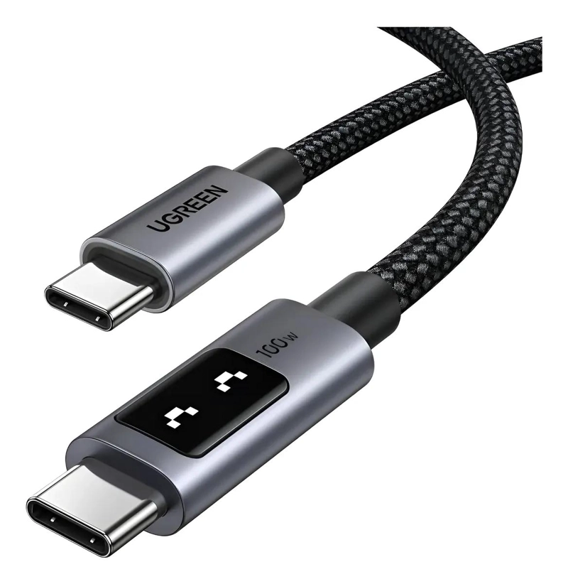 GENÉRICO CABLE USB-C A USB-C 100W CON PANTALLA INTELIGENTE