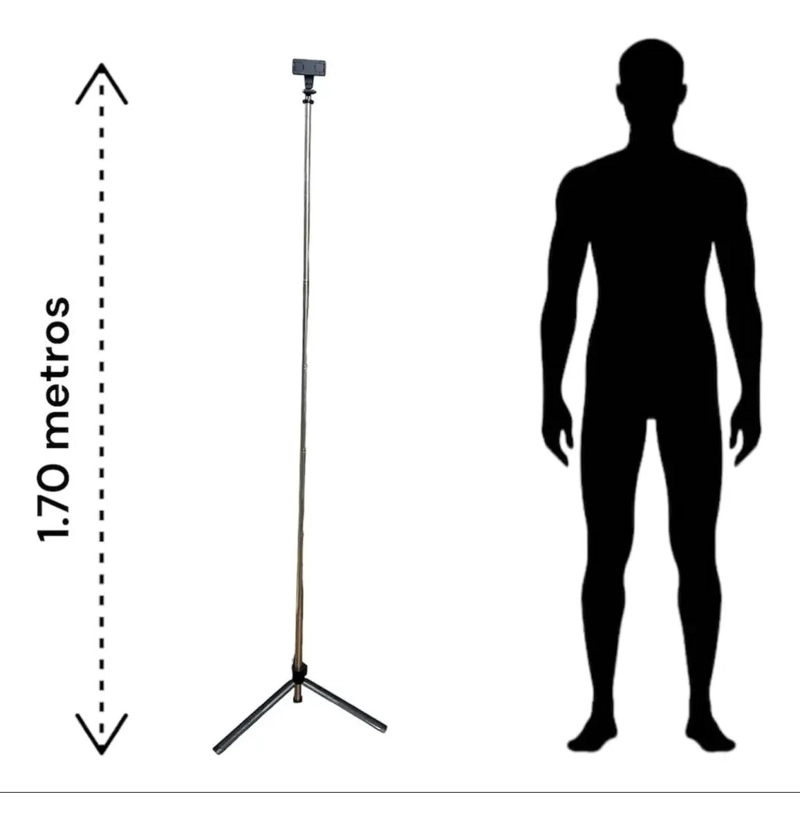 KIT PALO SELFIE BLUETOOTH CON TRIPODE 170CM - 2