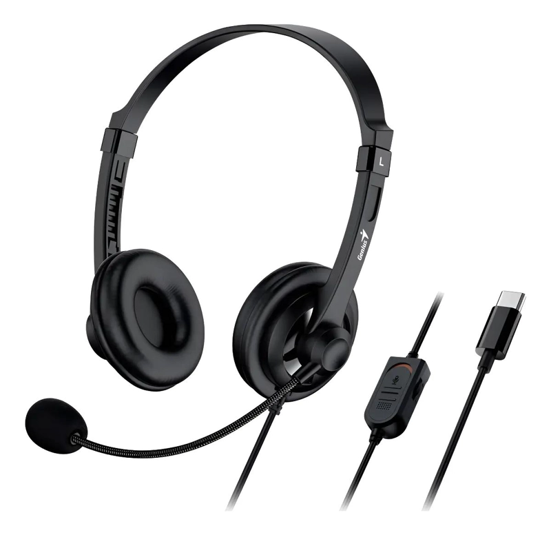 AURICULAR CON MICROFONO USB CON CONTROL DE VOLUMEN - 1