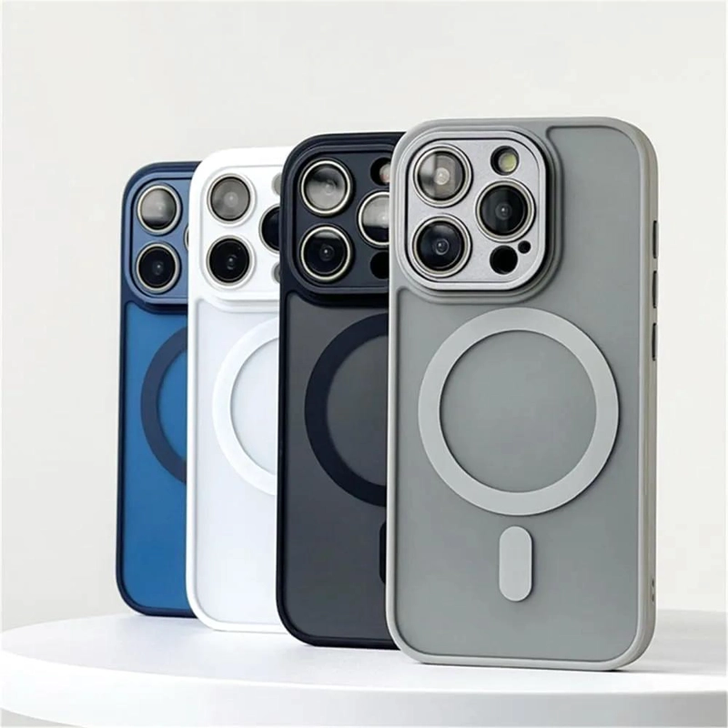 CARCASA PREMIUM CON MAGSAFE Y PROTECCION DE CAMARA PARA IPHONE - 3
