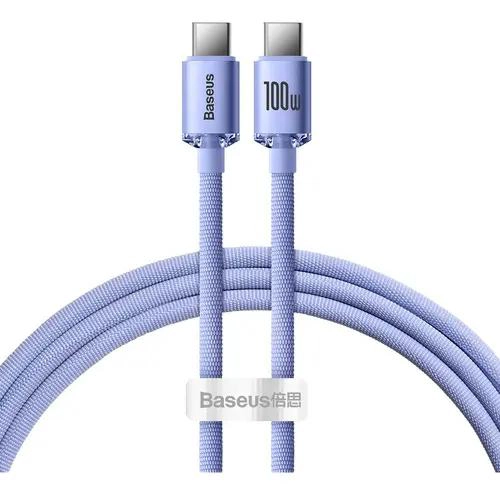 GENÉRICO CABLE USB-C A USB-C 100W COLOR PURPURA