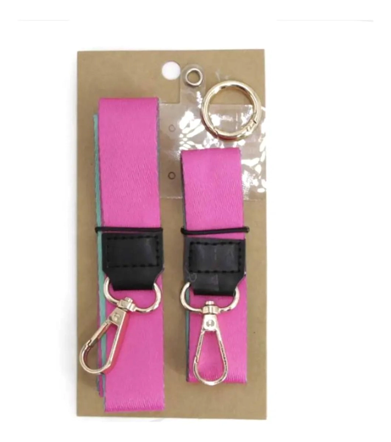 STRAP COLGANTE DOBLE UNIVERSAL FUCSIA PARA CELULAR - 4