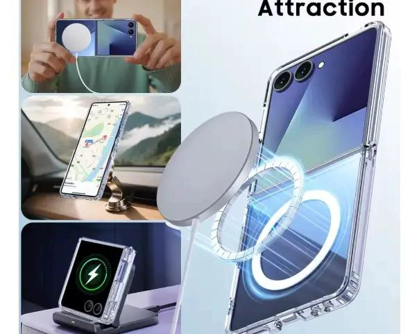 CARCASA TRANSPARENTE PARA SAMSUNG Z FLIP 7 CON MAGSAFE - 2