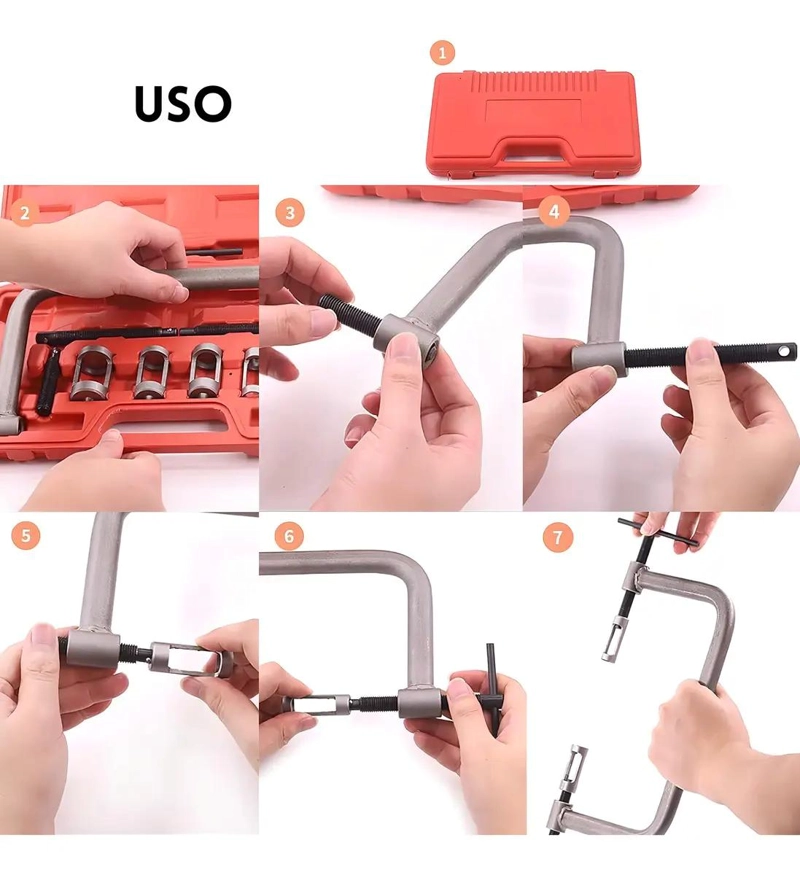 KIT EXTRACTOR VALVULAS AUTOMOTRIZ UNIVERSAL 10 PIEZAS - 8