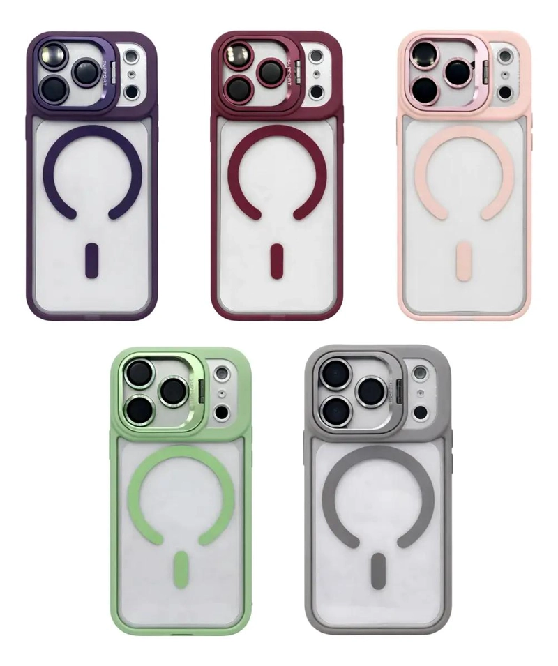 GENÉRICO CARCASA PARA IPHONE CON MAGSAFE Y PROTECTOR DE CAMARA