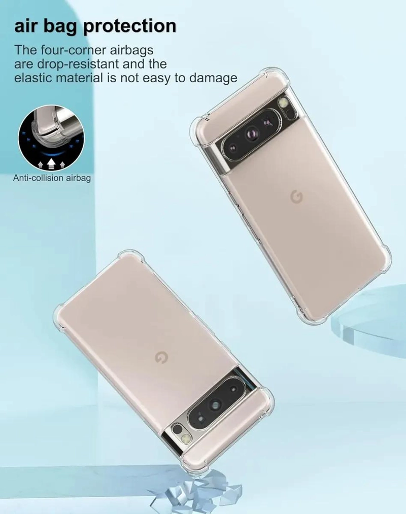 GENÉRICO CARCASA ANTIGOLPES PARA GOOGLE PIXEL 8 PRO CON LAMINA DE