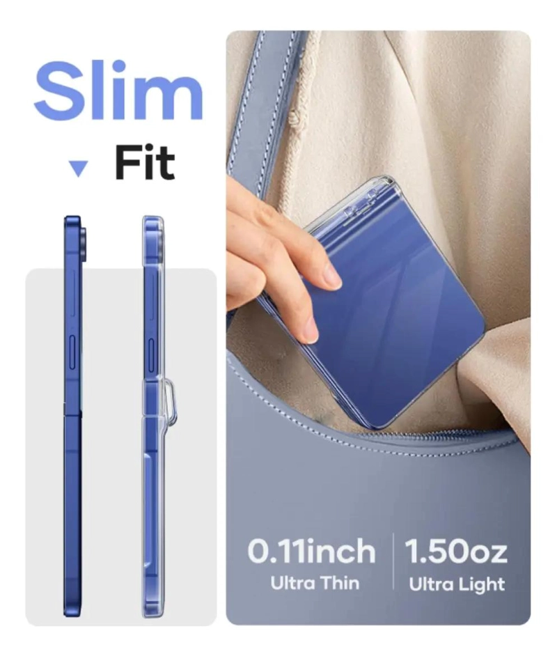 CARCASA TRANSPARENTE CON BISAGRA PARA SAMSUNG Z FLIP 7 - 3