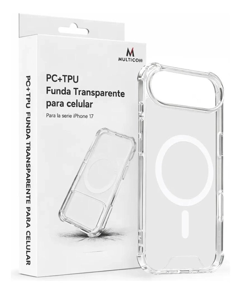 GENÉRICO FUNDA TRANSPARENTE PARA IPHONE 17, PRO, PRO MAX Y AIR