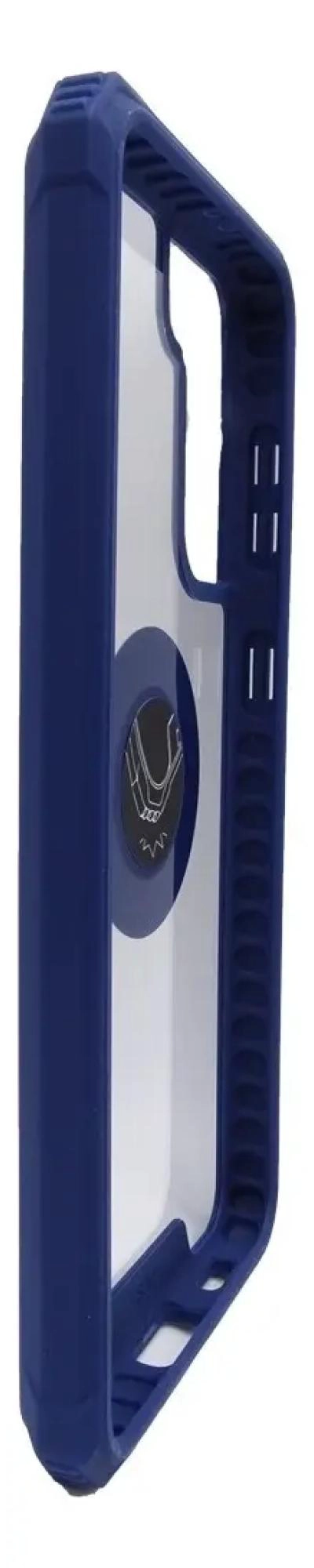 CARCASA AZUL PARA SAMSUNG S21 PLUS CON SOPORTE RING - 3